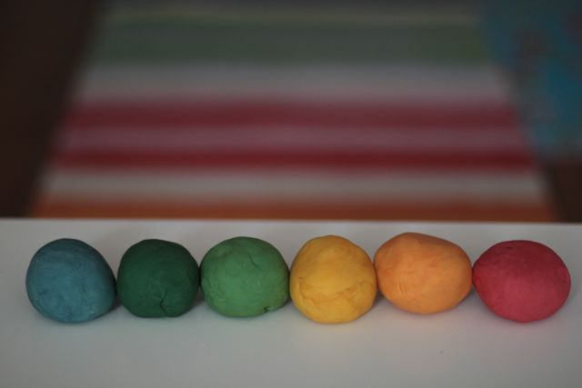 Rainbow Playdough